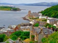 High-angle view of Oban, Scotland